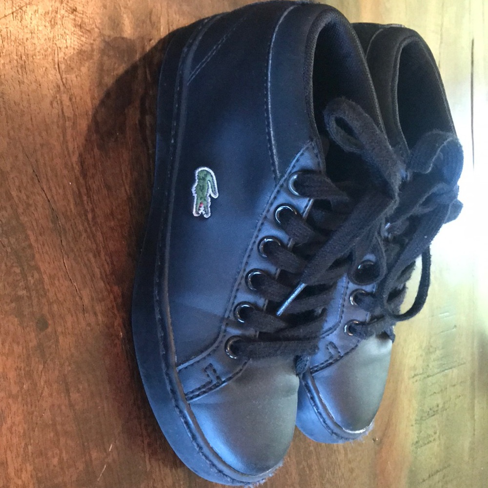 Boys used Lacoste Shoes - black